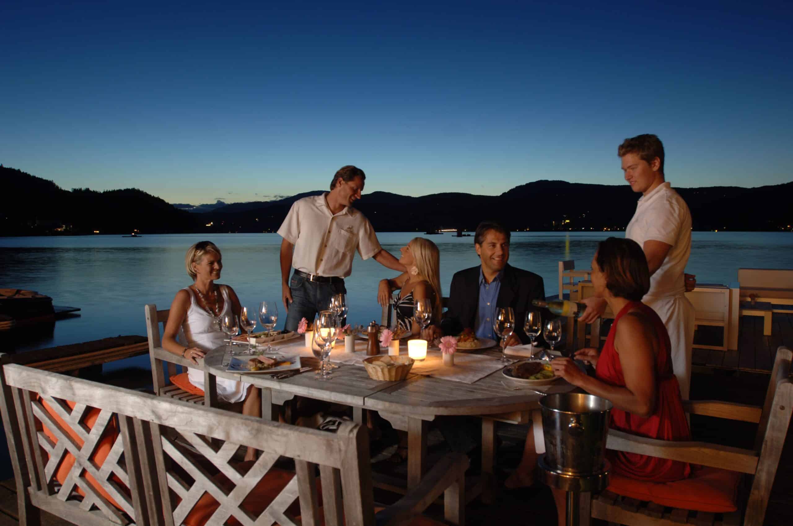 Dinner auf der Seeterrasse